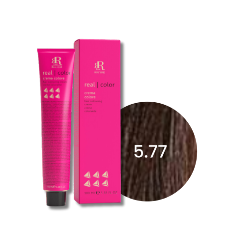 RR LINE REAL COLOR profesjonalna farba do włosów w kremie 100 ml | 5.77