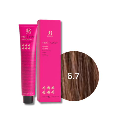 RR LINE REAL COLOR profesjonalna farba do włosów w kremie 100 ml | 6.7