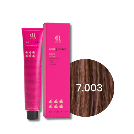 RR LINE REAL COLOR profesjonalna farba do włosów w kremie 100 ml | 7.003