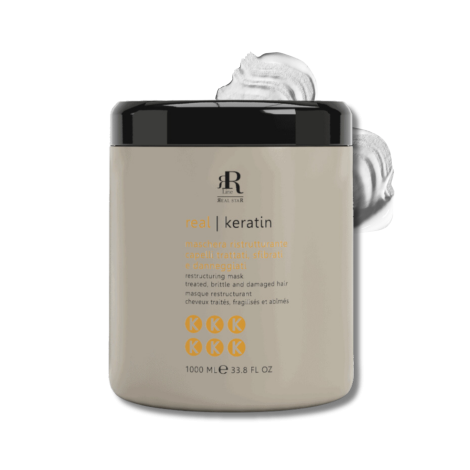 RR LINE REAL KERATIN maska odbudowująca do włosów zniszczonych 1000 ml - 2