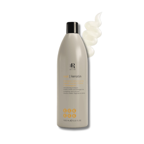 RR LINE REAL KERATIN szampon odbudowujący do włosów zniszczonych 1000 ml - 2