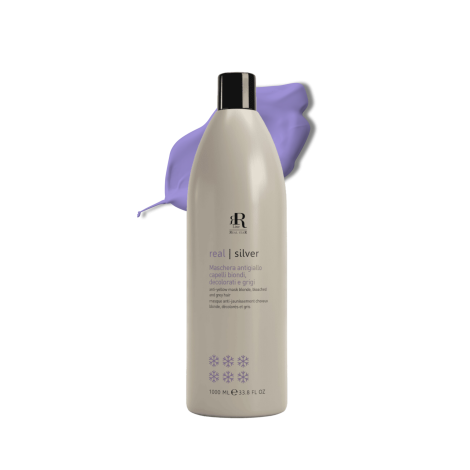 RR LINE REAL SILVER maska przeciw żółtym tonom do włosów blond 1000 ml - 2