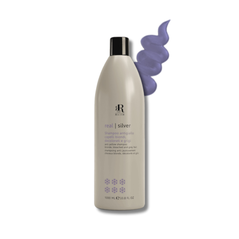 RR LINE REAL SILVER szampon przeciw żółtym tonom do włosów blond 1000 ml - 2