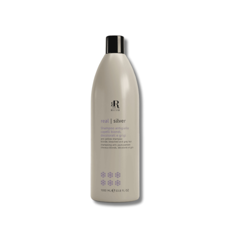 RR LINE REAL SILVER szampon przeciw żółtym tonom do włosów blond 1000 ml