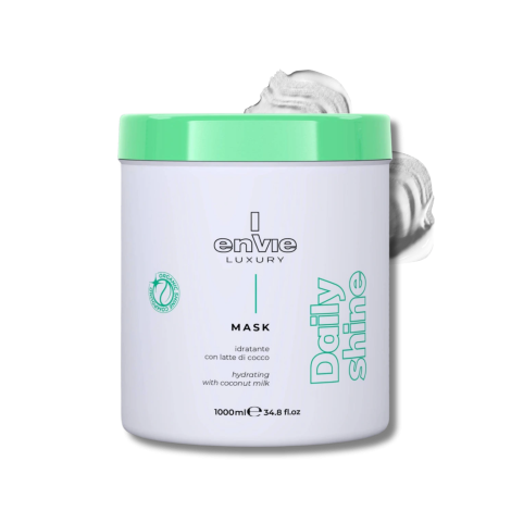 ENVIE LUXURY DAILY SHINE maska nawilżająca do włosów kokosowa 1000 ml - 2