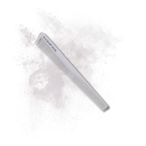 BLACKOMB ceramiczny grzebień fryzjerski do strzyżeń skośny biały | CK0108 - image 2