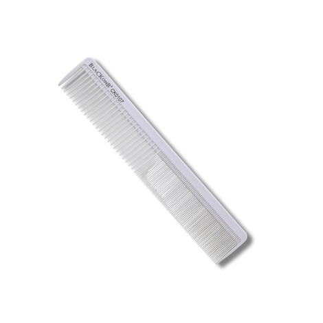 BLACKOMB ceramiczny grzebień fryzjerski do strzyżeń włosów biały | CK0107