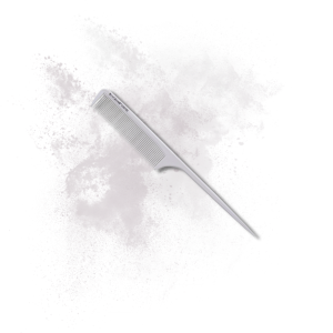 BLACKOMB ceramiczny grzebień fryzjerski ze szpikulcem biały | CK0102 - image 2