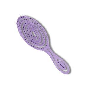 BLACKOMB ECO szczotka do rozczesywania włosów ekologiczna słoma | Fioletowa