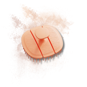 BLACKOMB ECO szczotka masażer do mycia włosów głowy TPEE | Pomarańczowa - image 2