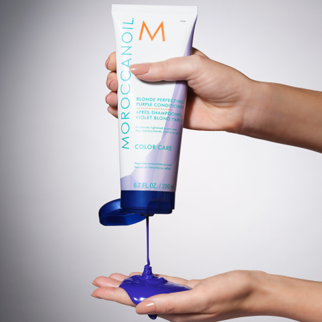 MOROCCANOIL COLOR CARE Blonde Perfecting Purple fioletowa odżywka 70 ml - 3