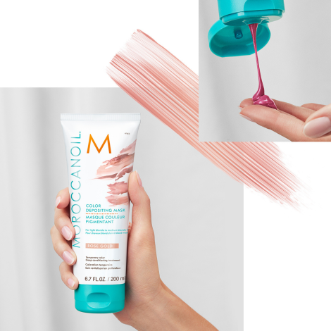 MOROCCANOIL COLOR MASK koloryzująca maska do włosów 200 ml | Rose Gold - 2