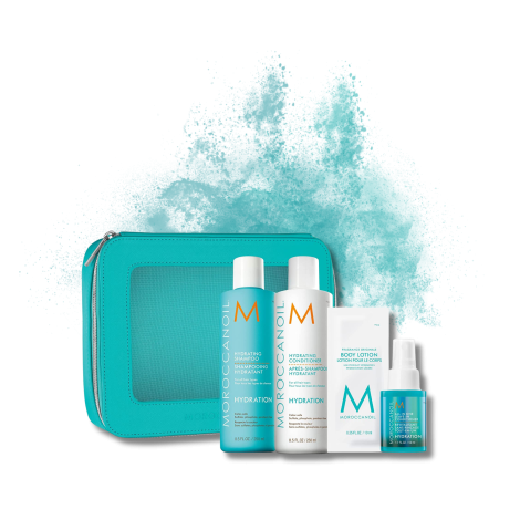 MOROCCANOIL HYDRATION Daily Rituals zestaw nawilżający + kosmetyczka - 2