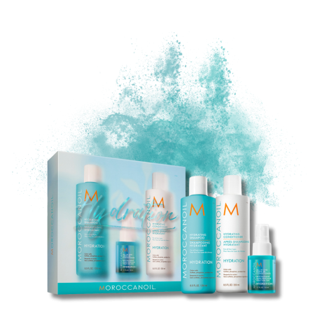 MOROCCANOIL HYDRATION zestaw | szampon + odżywka + leave-in + balsam - 2