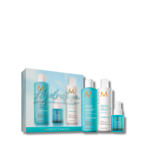 MOROCCANOIL HYDRATION zestaw | szampon + odżywka + leave-in + balsam