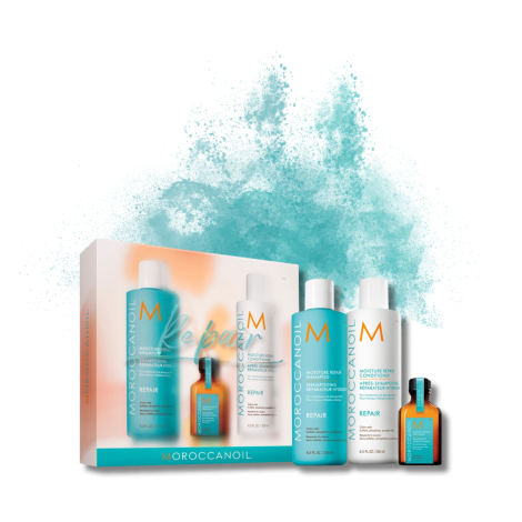 MOROCCANOIL REPAIR zestaw naprawczy | szampon + odżywka + olejek + balsam - 2