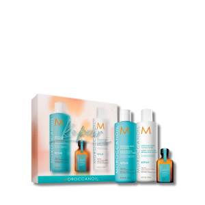 MOROCCANOIL REPAIR zestaw naprawczy | szampon + odżywka + olejek + balsam