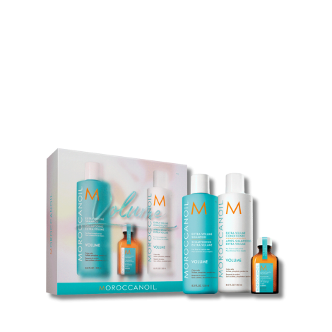 MOROCCANOIL VOLUME zestaw | szampon + odżywka + olejek light + balsam